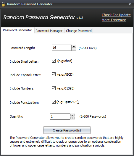 Trying to Create the Ultimate Password!