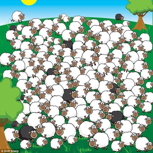 Many brain games challenge you to find the hidden objects. In this brain game for adults, you must spot the sleeping sheep in this optical illusion. 