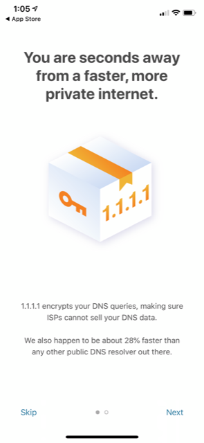 1.1.1.1: Faster Internet on the App Store