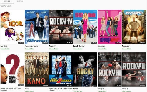 YouTube free movies Rocky