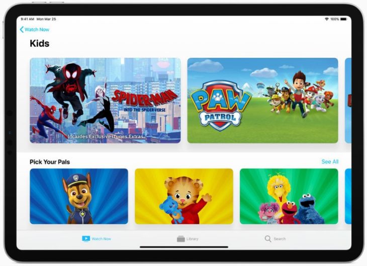 Apple TV Kids section new app subscriptions