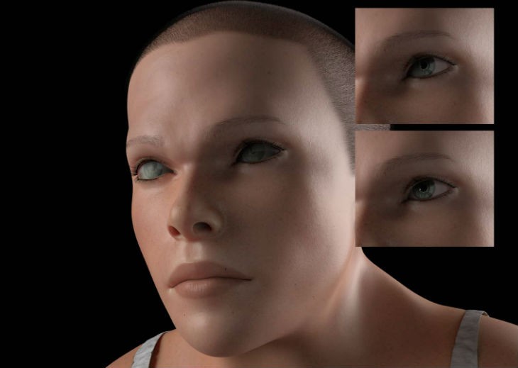 3D render extra eyelids