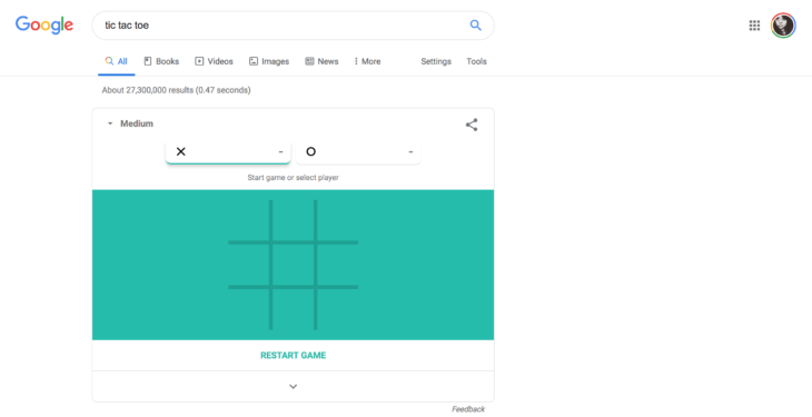 Google Lets You Play Solitaire and Tic-Tac-Toe Via Search