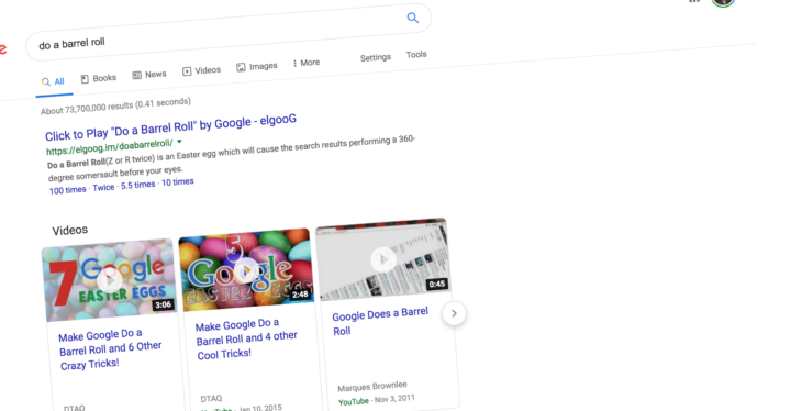 Do a barrel roll is Google's latest 'Easter egg' search trick