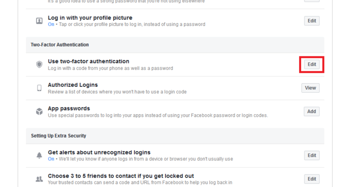 Facebook: Here's How to Turn On Two-Factor Authentication