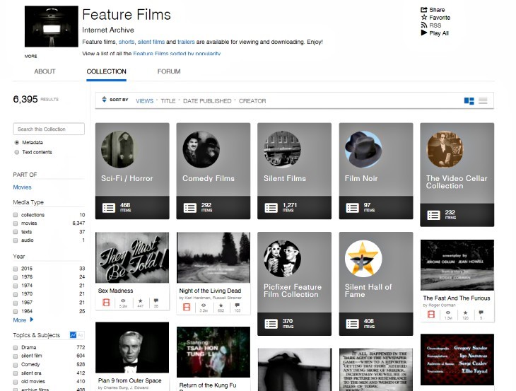 Educate yourself and connect to the past by watching old movies on the Internet Archive, one of the most famous free streaming services.