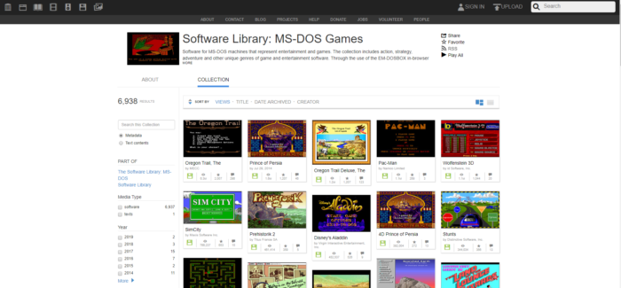 Indie Retro News: Internet Archive adds over 2,500 Dos games to