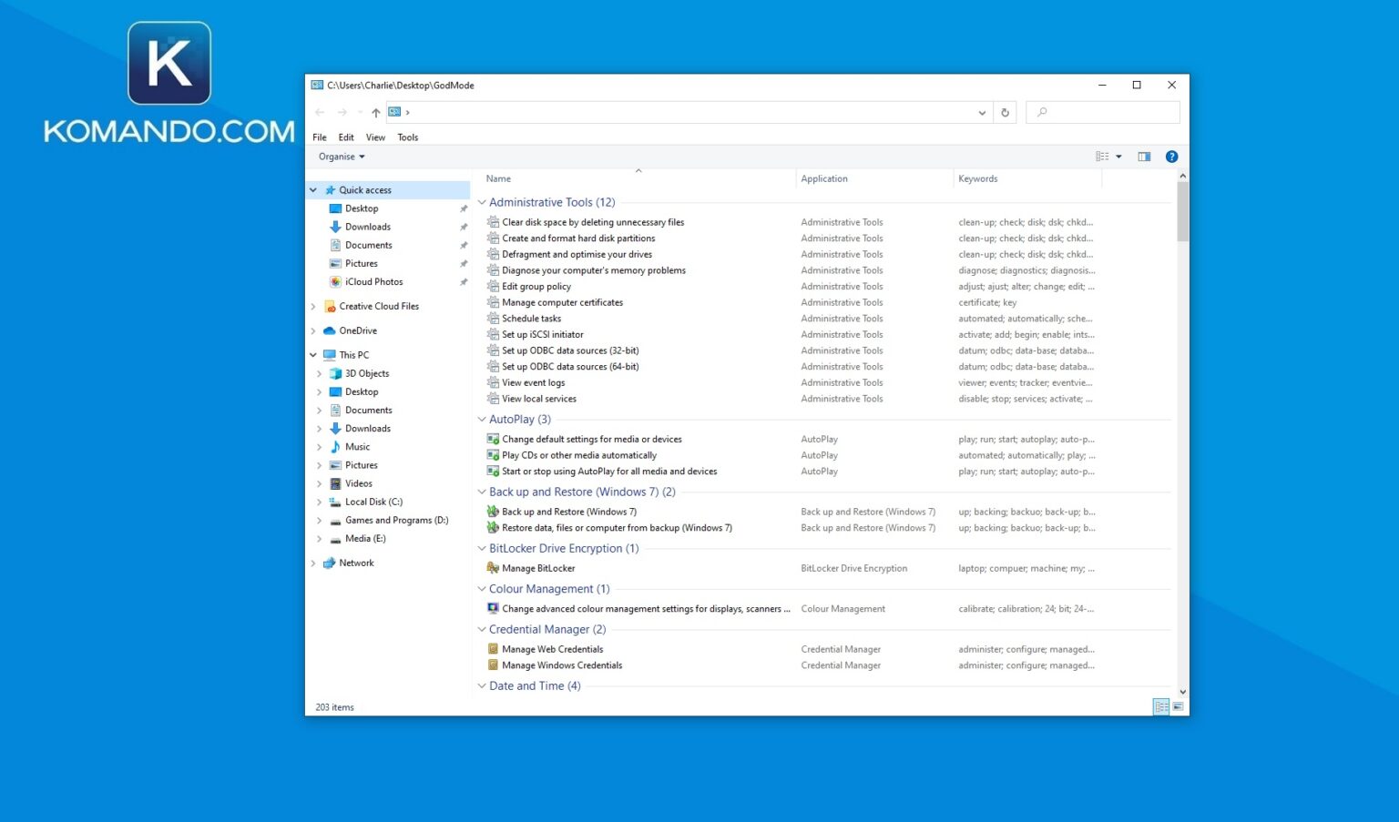 'God Mode' Windows 10 trick shows all your settings in one place