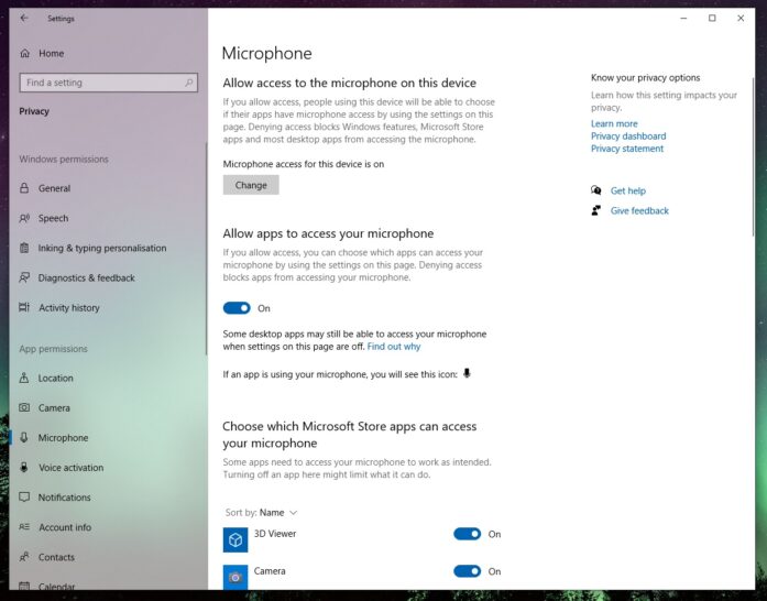 Facebook microphone audio Windows