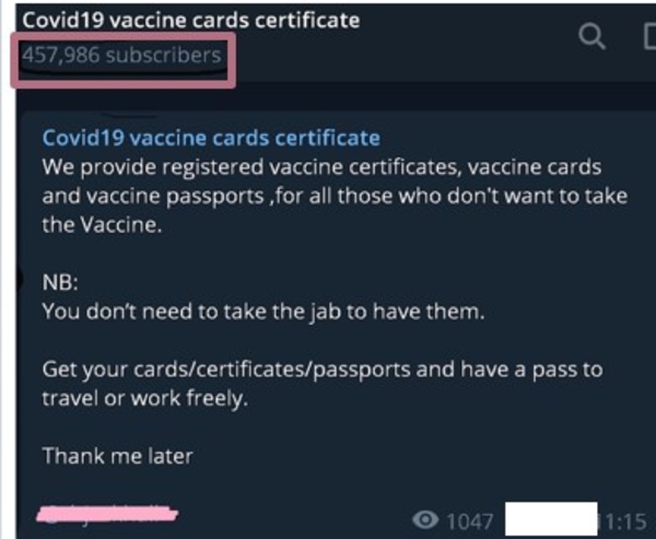 You can buy a fake vaccine card on the Dark Web - Here's the punishment