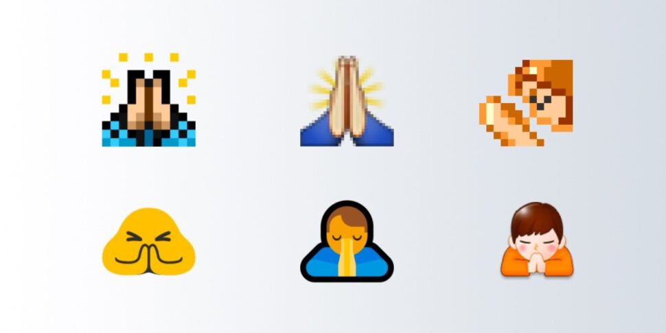 High Five or Prayer Emoji - what it means and how to use it.