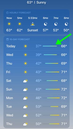 weather app Apple