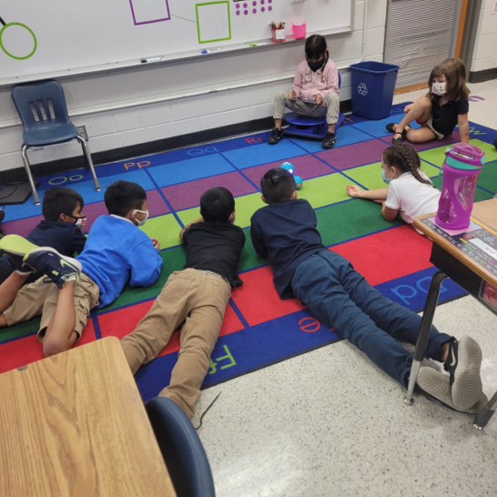 Instead of getting Amazon mystery boxes, Sharon's students got to enjoy a donation from Kim. Here they are using the gadgets in the classroom.