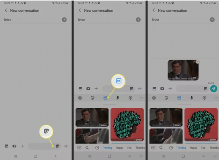 Giphy + Messenger, Giphy's First Mobile App, Brings GIF Search To Facebook Messenger
