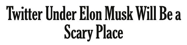New York Times Twitter headline
