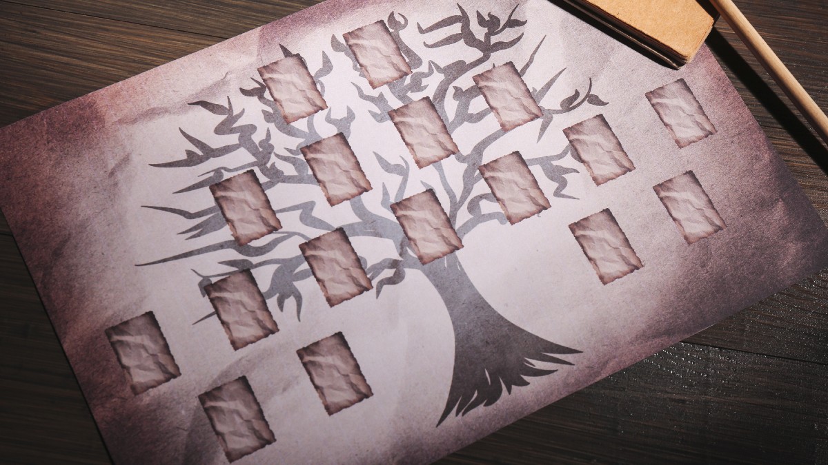 Family Tree Stencil