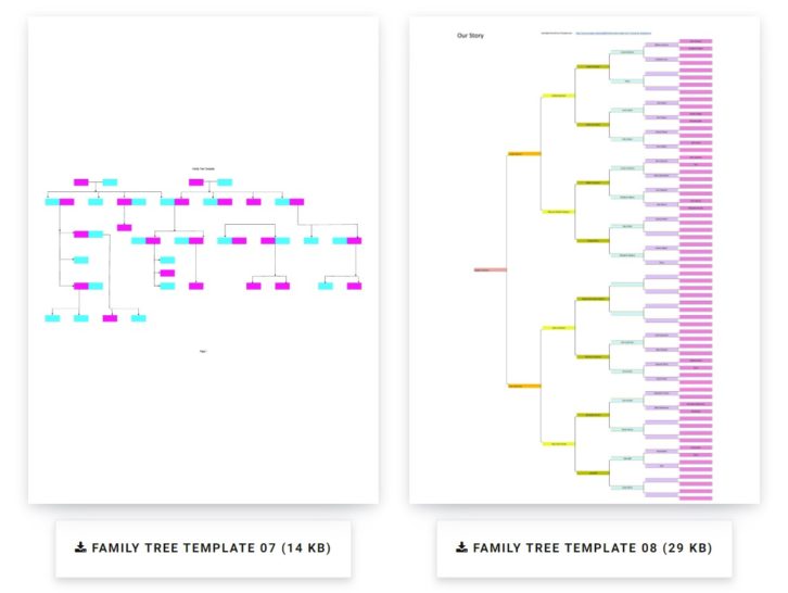 family tree template excel