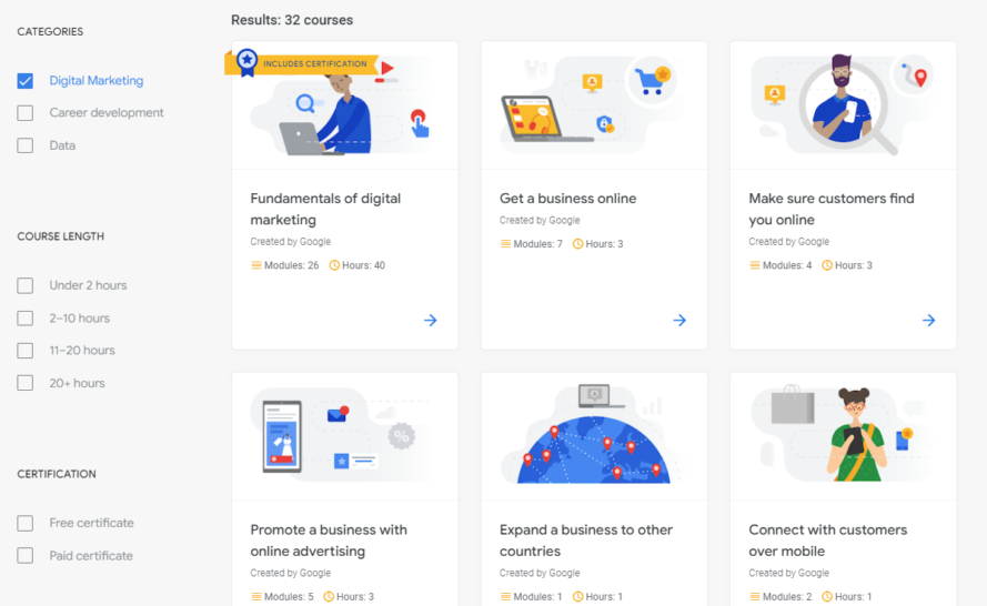 Google Digital Garage is one of the best free ways to learn digital marketing. Master marketing for free at home with these online courses. Free marketing certification online? Yes, please!