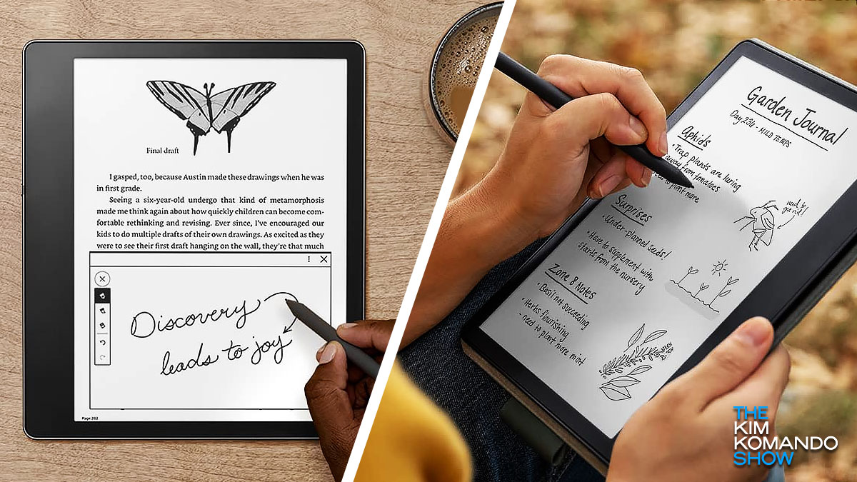 s Kindle Scribe comes with a pen to write on it