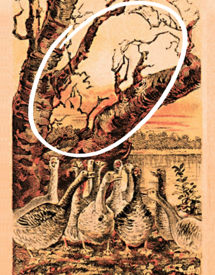 It's not easy to find the hidden animal in this viral, classic and cleverly old-fashioned and artistic optical illusion. Test your eyes and play this adult game.