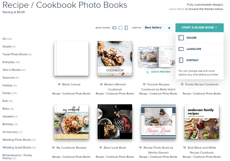 Pro chefs and home cooks alike swear by this recipe management software. It's easy to use. In just a few steps, you can create a beautiful homemade cookbook.