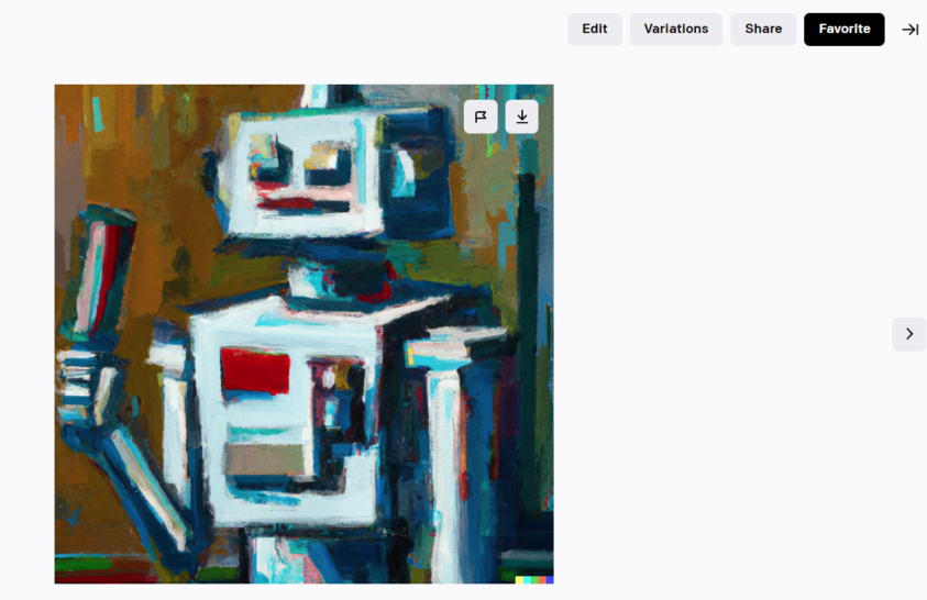 After you generate AI art for free with DALL-E, you can then edit, share or create similar variations of that artificially generated image. Here's how.