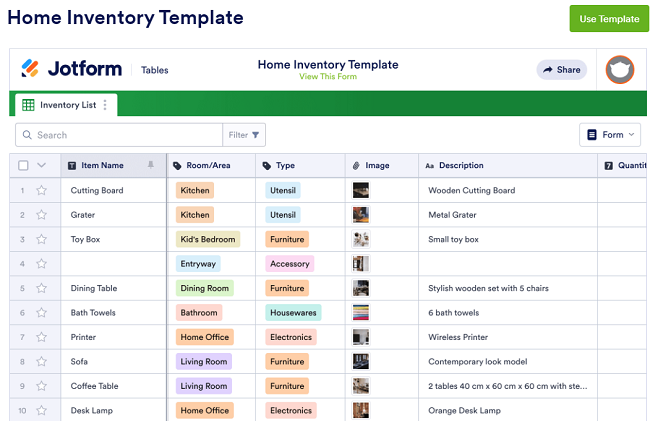 Home inventory spreadsheets to help you rule your roost in peace