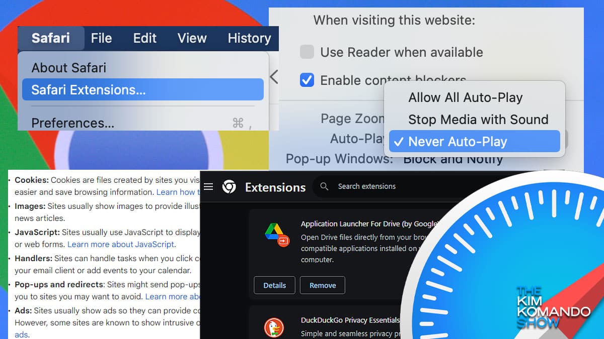 Critical Chrome, Edge and Safari browser settings to change ASAP