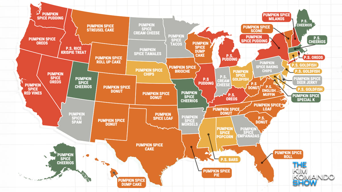 The Most Popular  Item In Every State