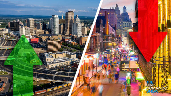 U.S. cities' home values up, down